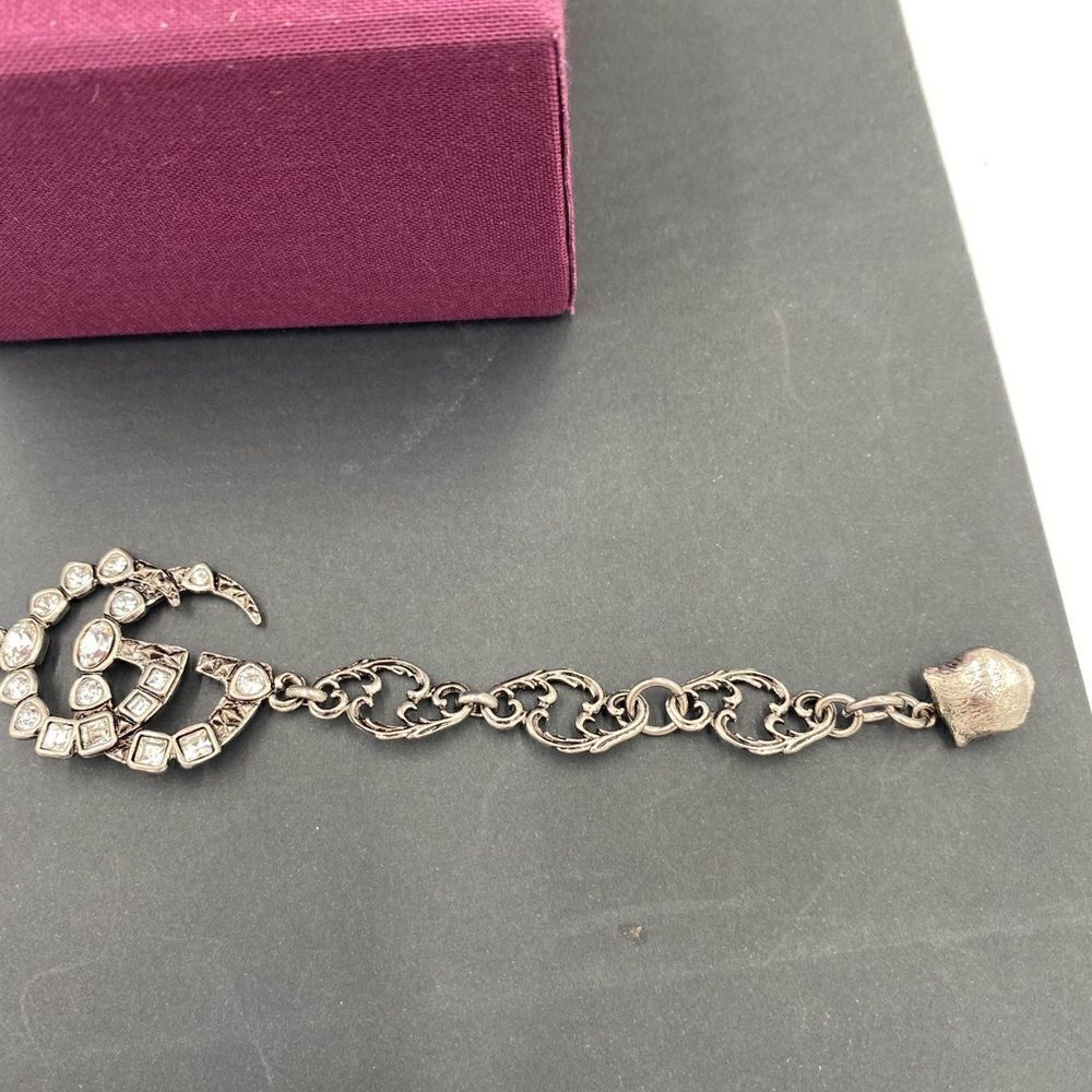 SOLD!!!!!! Authentic Gucci double G Crystal bracelet made in Italy - Picture 5 of 8
